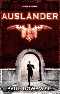 Copertina del libro con l'immagine di un ragazzo che scappa